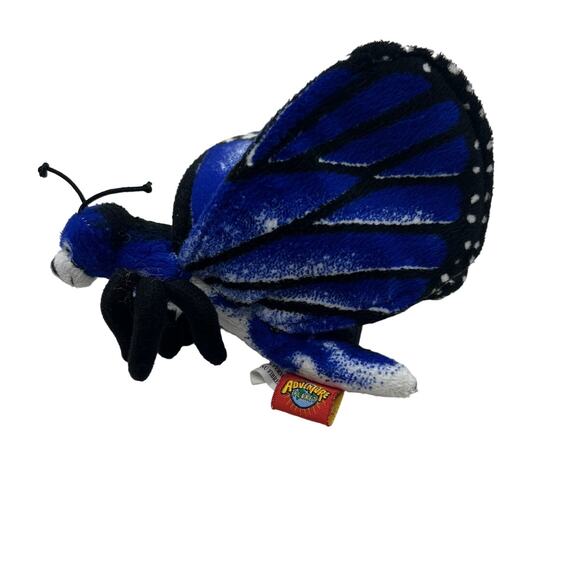 Adventure Planet Plush Butterfly Blue Morpho - Picture 2 of 4